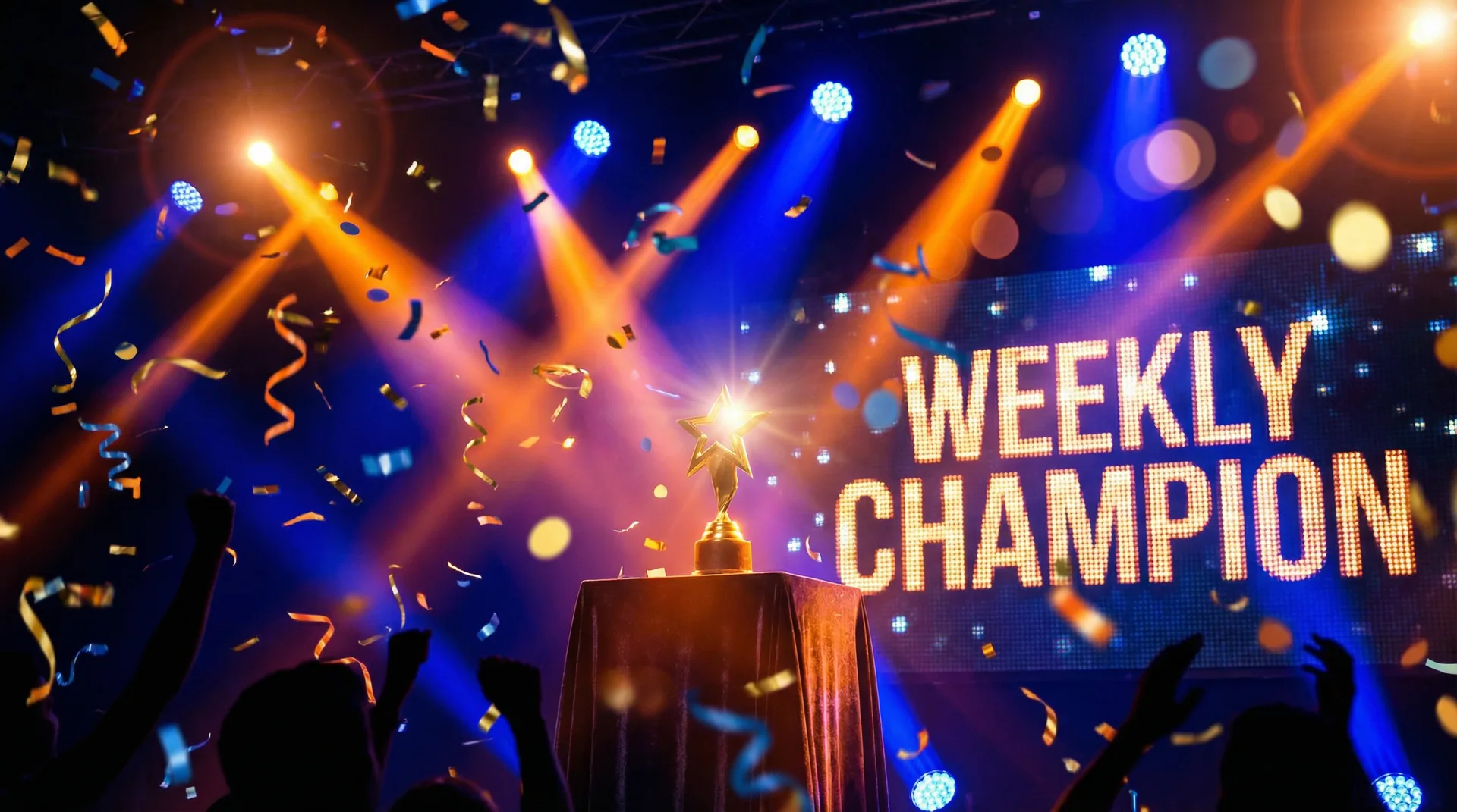 今日大赛 本周冠军颁奖典礼现场